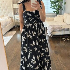 Abercrombie Floral Black and White Dress